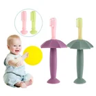 good quality bpa free baby training silicone toothbrush