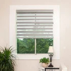 window roller double zebra blinds sheer shade blackout black blinds
