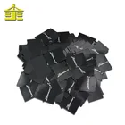 Iron on satin size brand designer private clothes printed custom clothing garment label