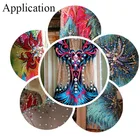 Bling flat back glass iron on rhinestone accessories