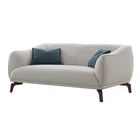Living Room Furniture L Shaped Three Seat Wood Sofa Set
