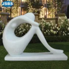 Design Modern White Marble Abstract Weeping Women Sculpture
