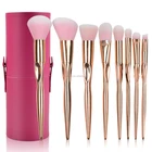 8pcs high quality cosmetics brushes with cosmetics case for makeup kits