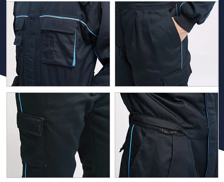 Men Work Clothing Winter Warmer Windproof Overalls Outdoor Fishing Skiing Cold storage Working Clothes Long Sleeved Coveralls  (12)