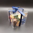 Customized PET Clear Plastic Cake Box Packaging For Candy Box Plastic