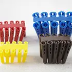 Plastic Expansion Wall Plugs with Yellow Red Brown Blue