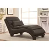 Competitive price cheap black brown leather chairs indoors single seat chaise lounge