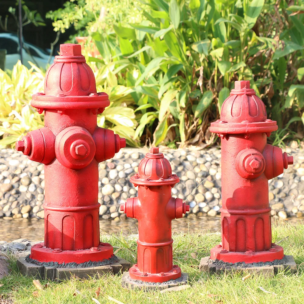 Dog Fire Hydrant Yard Garden Indoor Outdoor Resin Statue View