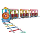 outdoor machine funfair game kids amusement park track electric train ride for sale