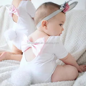 cute baby romper bodysuit lovely rabbit style one piece cotton