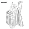 2016 satin universal chair cover for wedding wholesale price