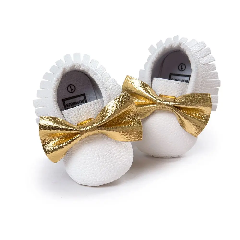 The same paragraph seven! Color bowknot tassel soft bottom shoes baby shoes mens age 0217
