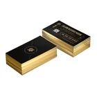 Edge Color Gold Foil Printing Paper Business Card
