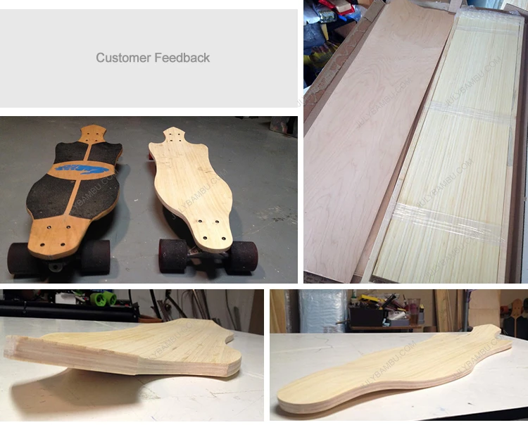 bamboo veneer for longboards customer