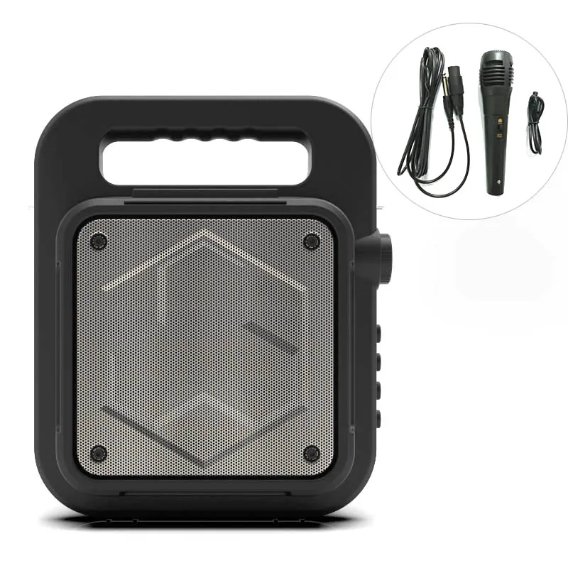 Portable bluetooth speaker with FM radio USB LINE IN recording outdoor speaker bluetooth - ANKUX.COM