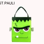 holiday novelty decorations recyclable felt halloween treat bag with handle