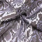 2019 hot sale 75d chiffon print snakeskin dress fabric
