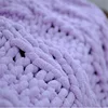 Hand Knitting Polyester Chenille Yarn 100% Polyester Vegan Chunky Yarn Jumbo Yarn