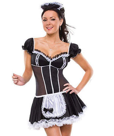 sexy costumes halloween costumes for women Fancy Dress Halloween cosplay Sexy Maid Costumes For Women Female Maid Costumes