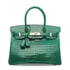 Crocodile pattern leather handbags for women Croc pattern leather tote bag designer shoulder bag fashion