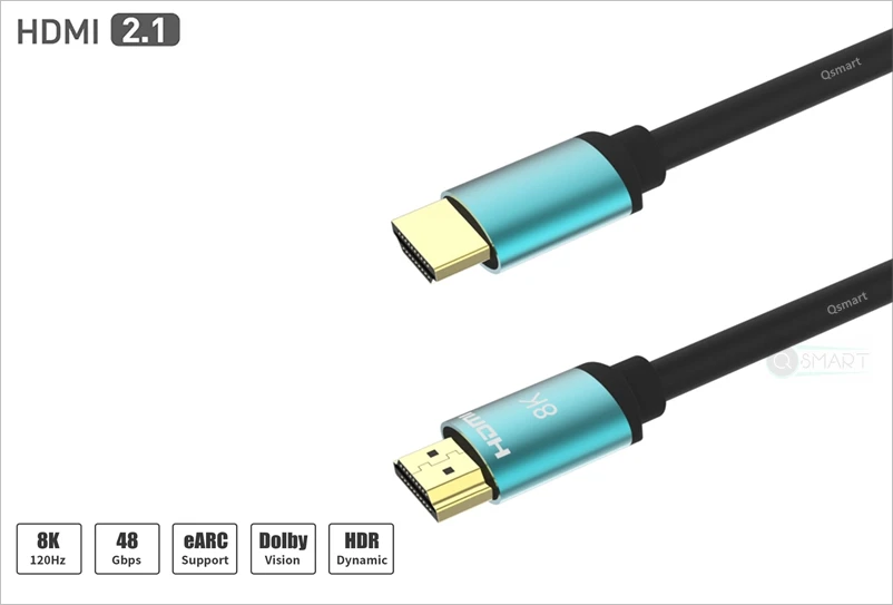 QST New Arrival 2.1 8K HDMI Cable, 48 Gbps HDMI 2.1 Cable, Ultra high speed 2.1 HDMI cable - ANKUX.COM