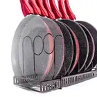 Inno-Crea Adjustable Pan Lid Holder, Pot and Pan Rack Organizer for Cabinet, Kitchen 5-Tier Rack Pantry Pan Organizer