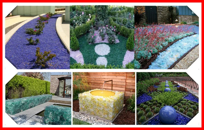 Hi Chipper Crushed Colored Glass Block For Landscaping Decoration Buy