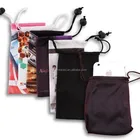 100%polyester microfiber eyeglasses pouches bags with drawstrings