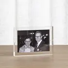 Picture Frame Acrylic 4x6 Magnetic Picture Frame For Tabletop Double Side Box-clear Acrylic
