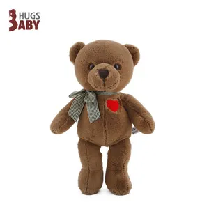 wedding gift cute stuffed doll with red heart plush teddy bear