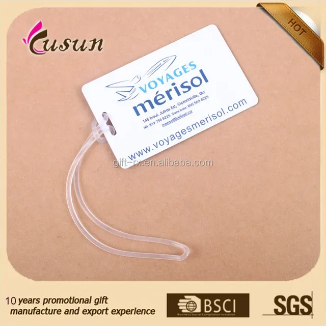custom pvc luggage tag printing signature plate id tag soft