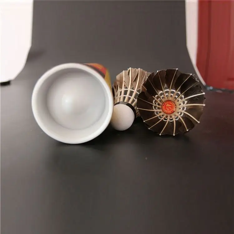 Durable medium-stem goose feather competitive games good appearance cheap badminton