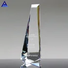 Oem Awards Engraving Awards Trophy OEM Engraved Clear Gem Crystal Trophy For Corporate Business Awards
