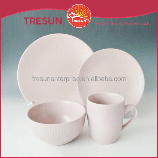 embossed ceramic mugs 12oz stoneware drinkware mug cream pink