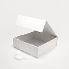 Custom Foldable Luxury Matte Black/White Cardboard Paper Packaging Magnetic Gift Box With Logo Design
