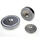 high strength neodymium cup magnets with silver color for daily use