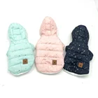 small 100 cotton hooded pet dog clothes with star logo
