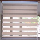 factory direct high quality window shades double roller zebra blinds blackout fabric customized size
