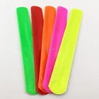 Cheap promotional custom reflective wrist band slap bracelet