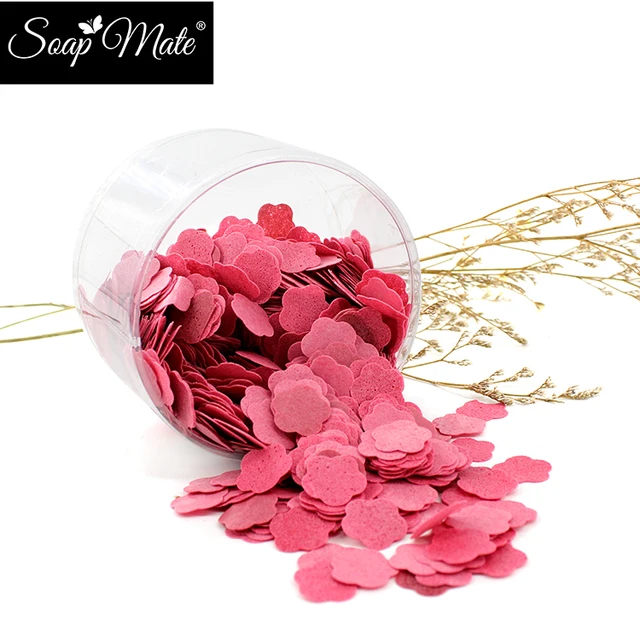 portable flower shape soap gift paper soap natural handmade