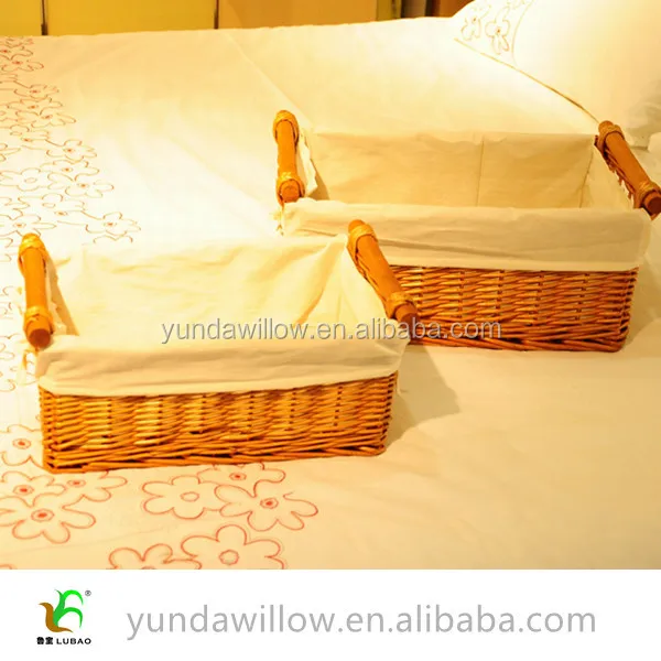 cute holiday willow gift basket wicker hamper for crafts