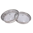 Type G Stainless Steel Clear Tempered Glass Kettle Lid Without Handle