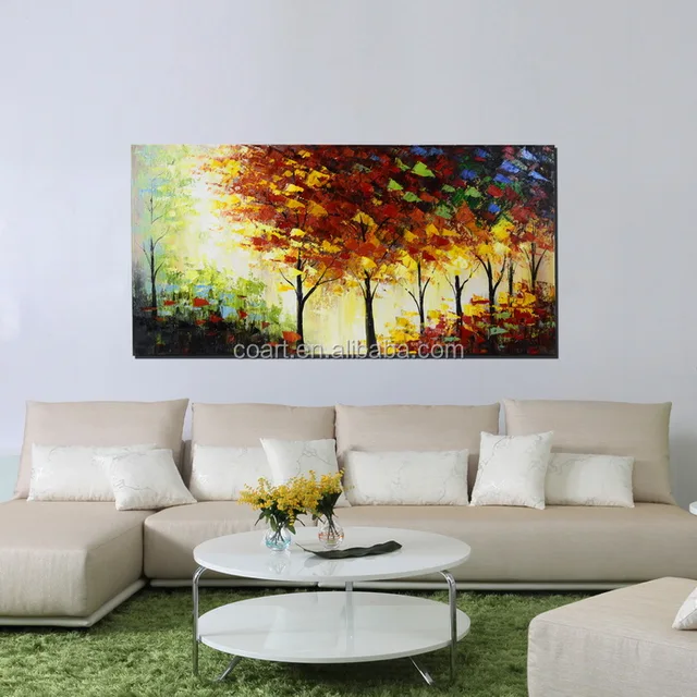 wall decor landscape paintings on canvas for room