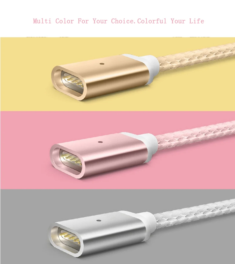 Wholesale 3 in 1 led magnetic nylon USB charging data cable saso certification - ANKUX.COM
