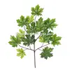 New wholesale decorative green Artificial maple leaves