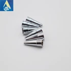 Pen parts wholesale pencil nib electroplate silver tip bulk pen nozzle