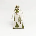 Eco-friendly Fancy Linen Drawstring Bag cotton linen drawstring pouch for Holding Cosmetic