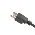 US approval female iec c13 rubber jacket AC Electric 3 Prong Plug Power extension Cord Cable 110V computer connector