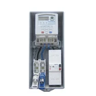 Transparent Cover Single Phase keypad Prepaid Electric Electronic Electricity Energy Meter Box with CIU Breaker and Fuse