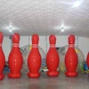 HI good quality 0.6mm PVC inflatable bowling pins set for sale